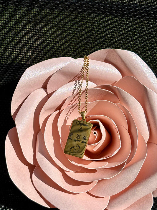 Collier Date gravure bijou lait maternel Mon Bijou Lacté