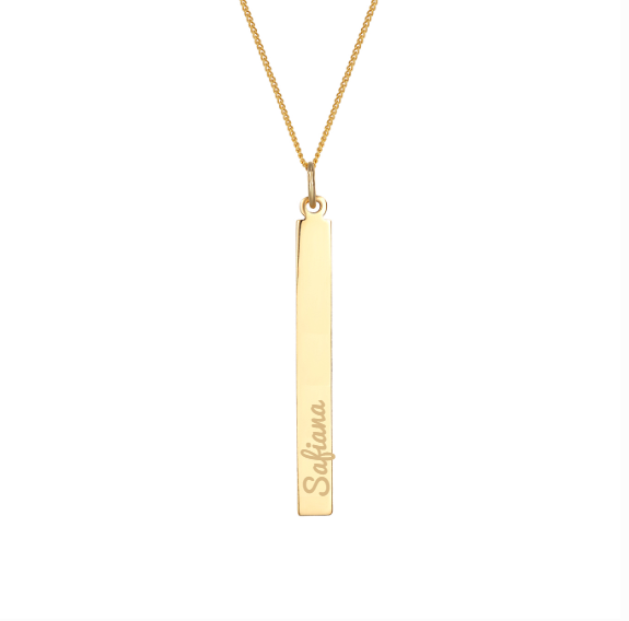 Pendentif Barre Personnalisé verticale
