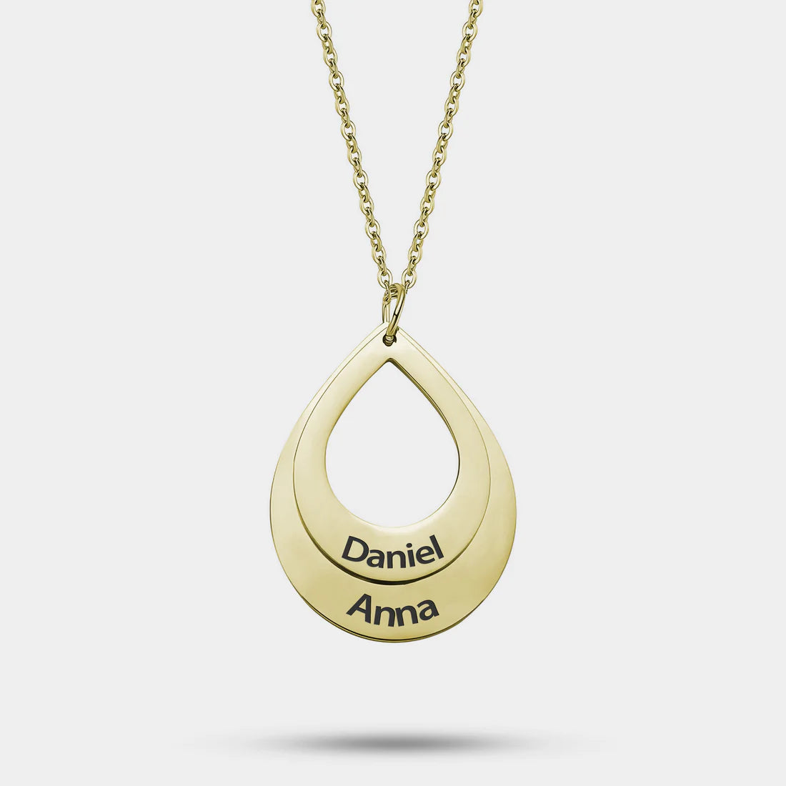 Collier Goutte Personnalisé avec Gravure Prénom