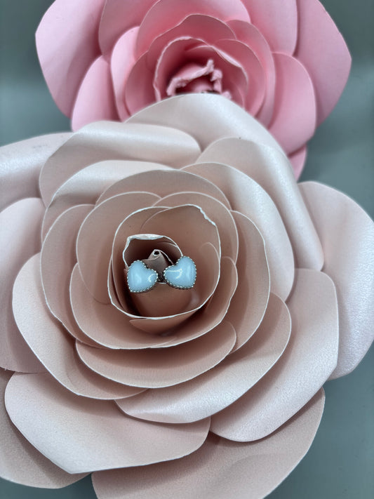 Boucles d’Oreilles Puce Ambre en acier inoxydable-Mon Bijou Lacté