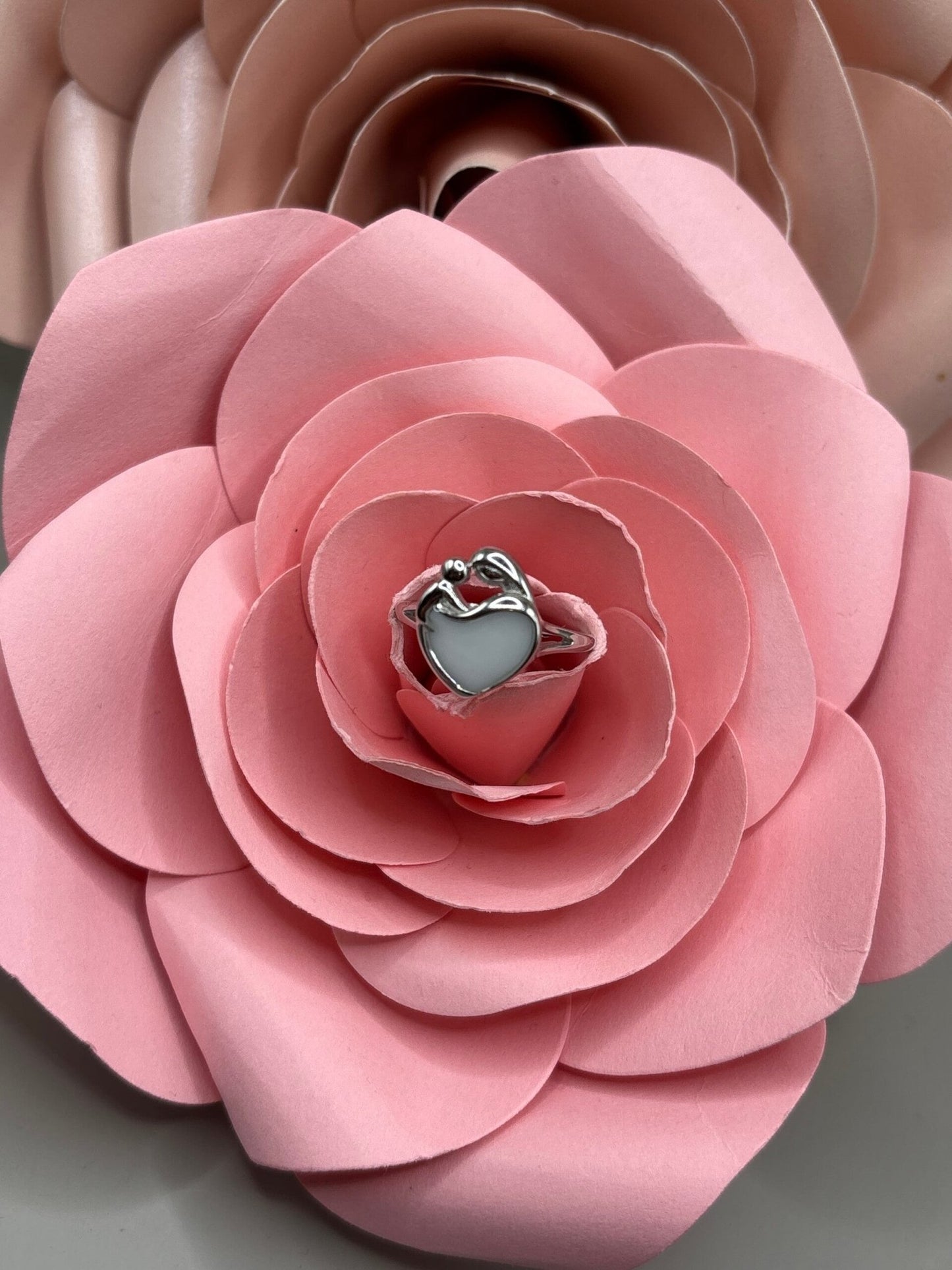 Bague Amour maternel en Argent ou or 14 carats et lait maternel - Mon Bijou Lacté