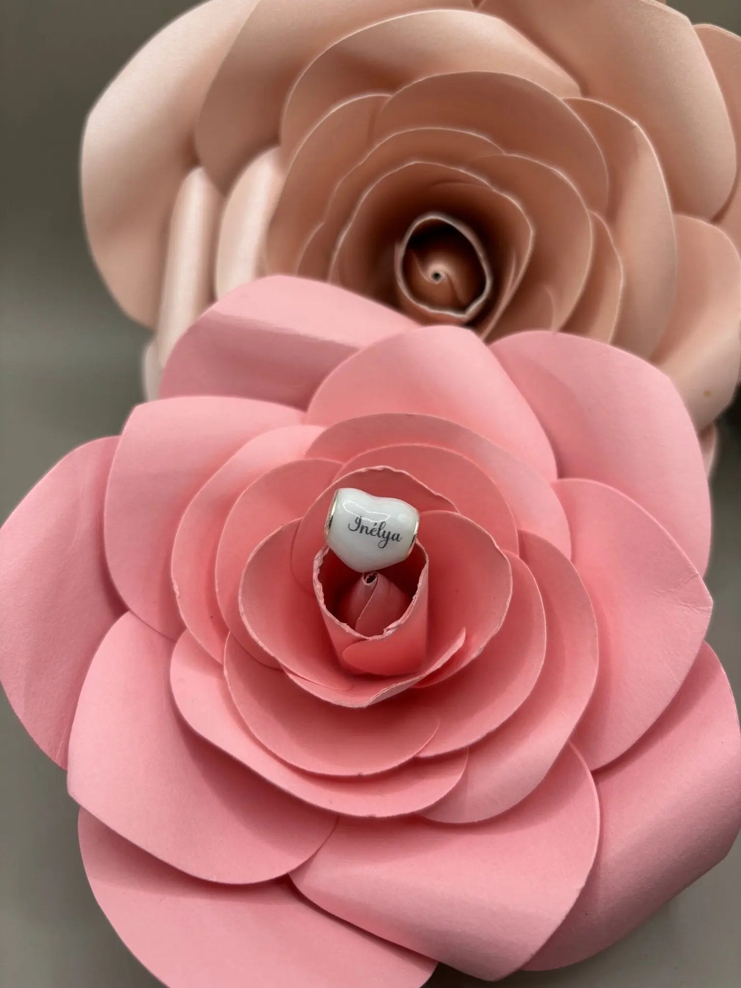 Charm Perle coeur Lactée - Mon Bijou Lacté