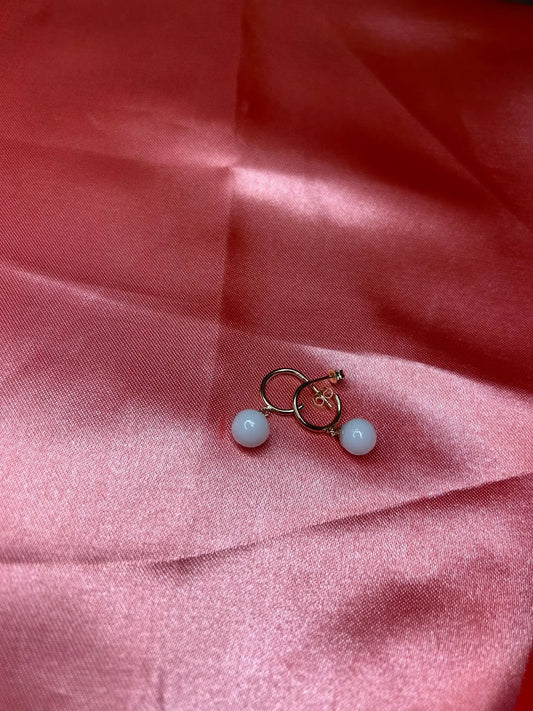 Créoles perles de lait bijou lait maternel Mon Bijou Lacté