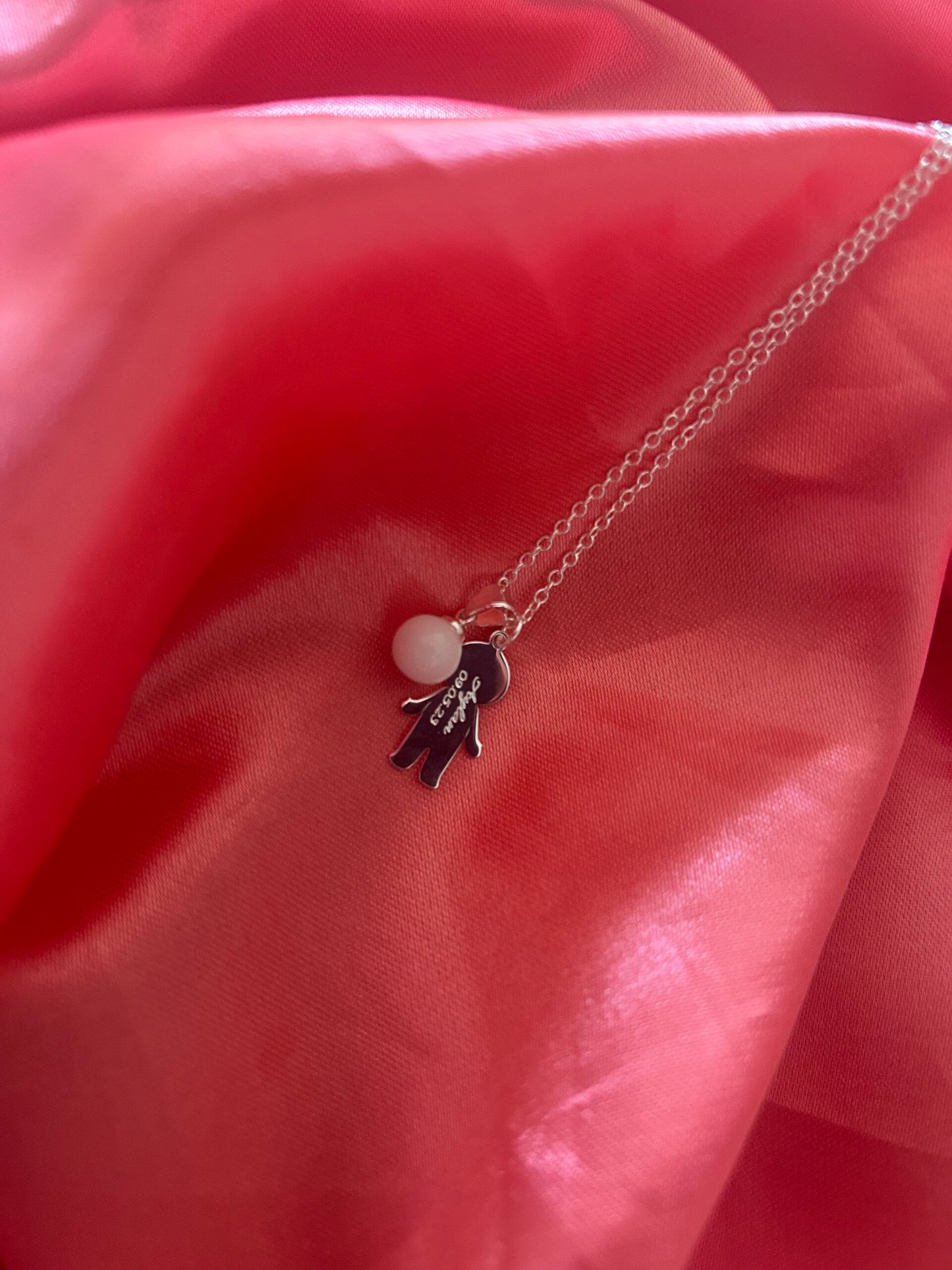 Collier garçon/fille gravure