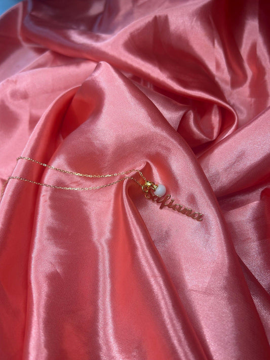 Collier Prénom vertical bijou lait maternel Mon Bijou Lacté