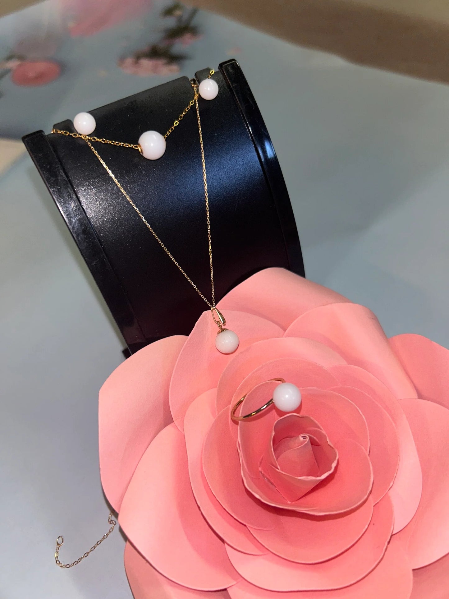 Parure perle de lait complète 4 pièces-Mon Bijou Lacté