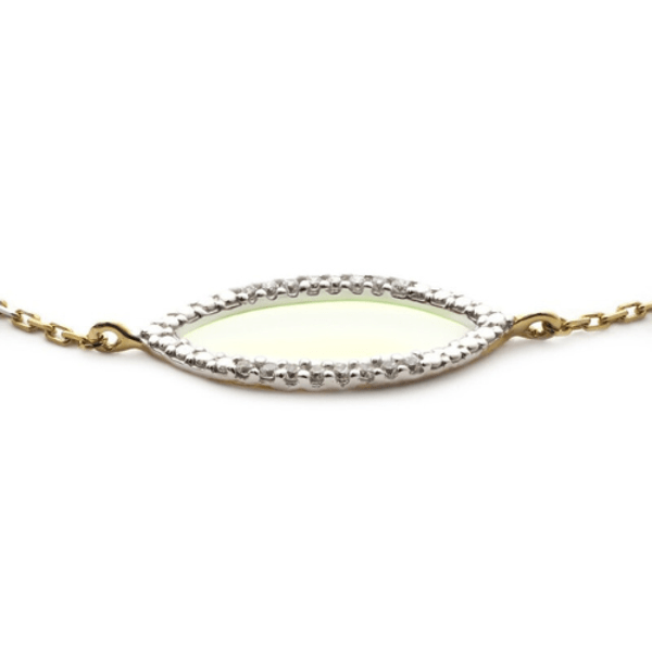 Bracelet Jade en or jaune 375