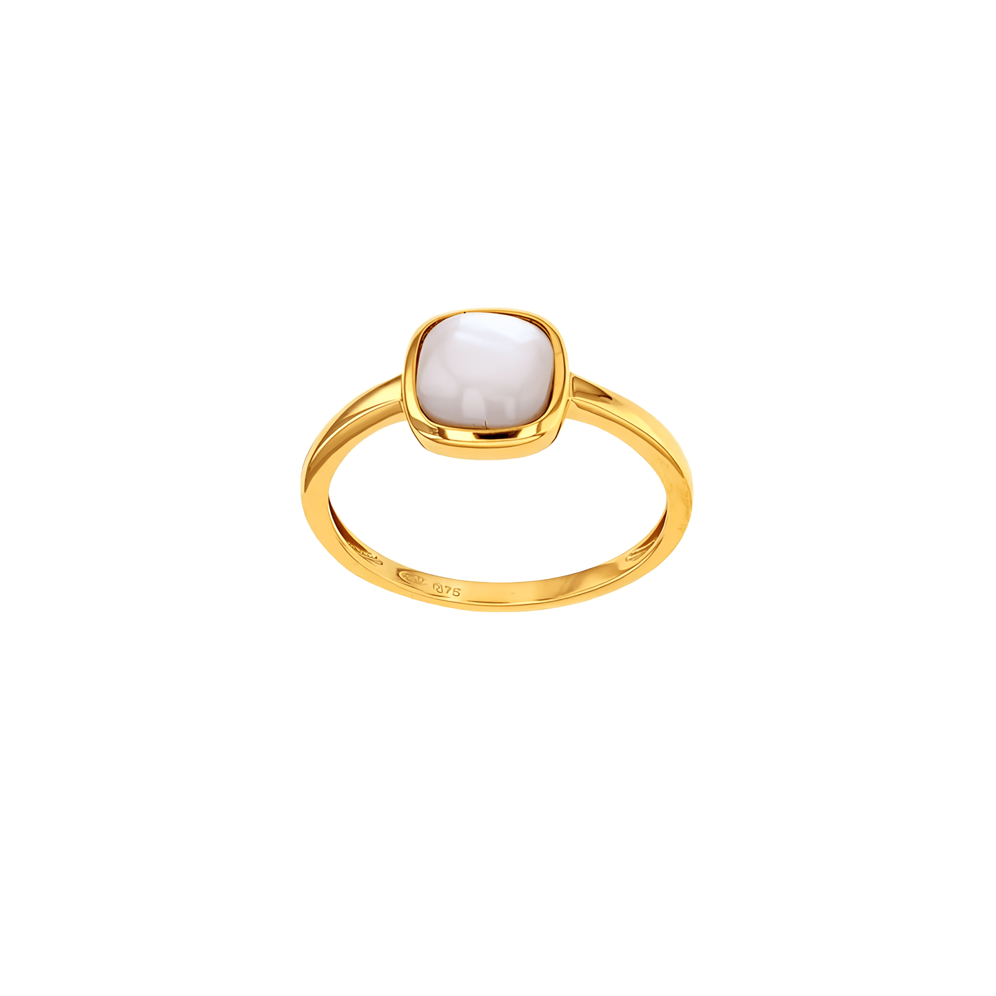 Bague Salomé en Or 375 avec Centre en Lait Maternel