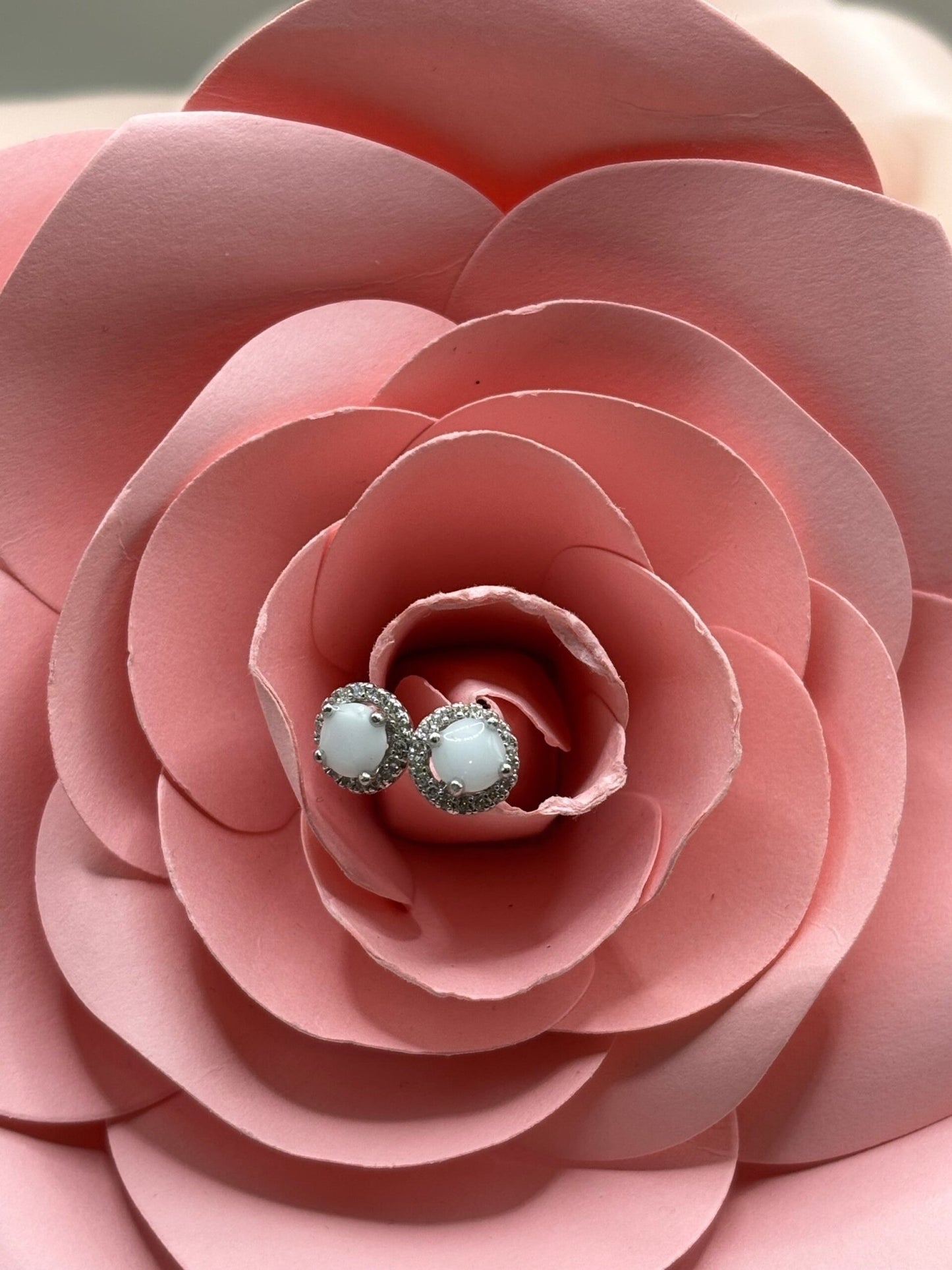 Boucles d’oreilles Maelys puces en argent 925 – Diamants de lait maternel - Mon Bijou Lacté