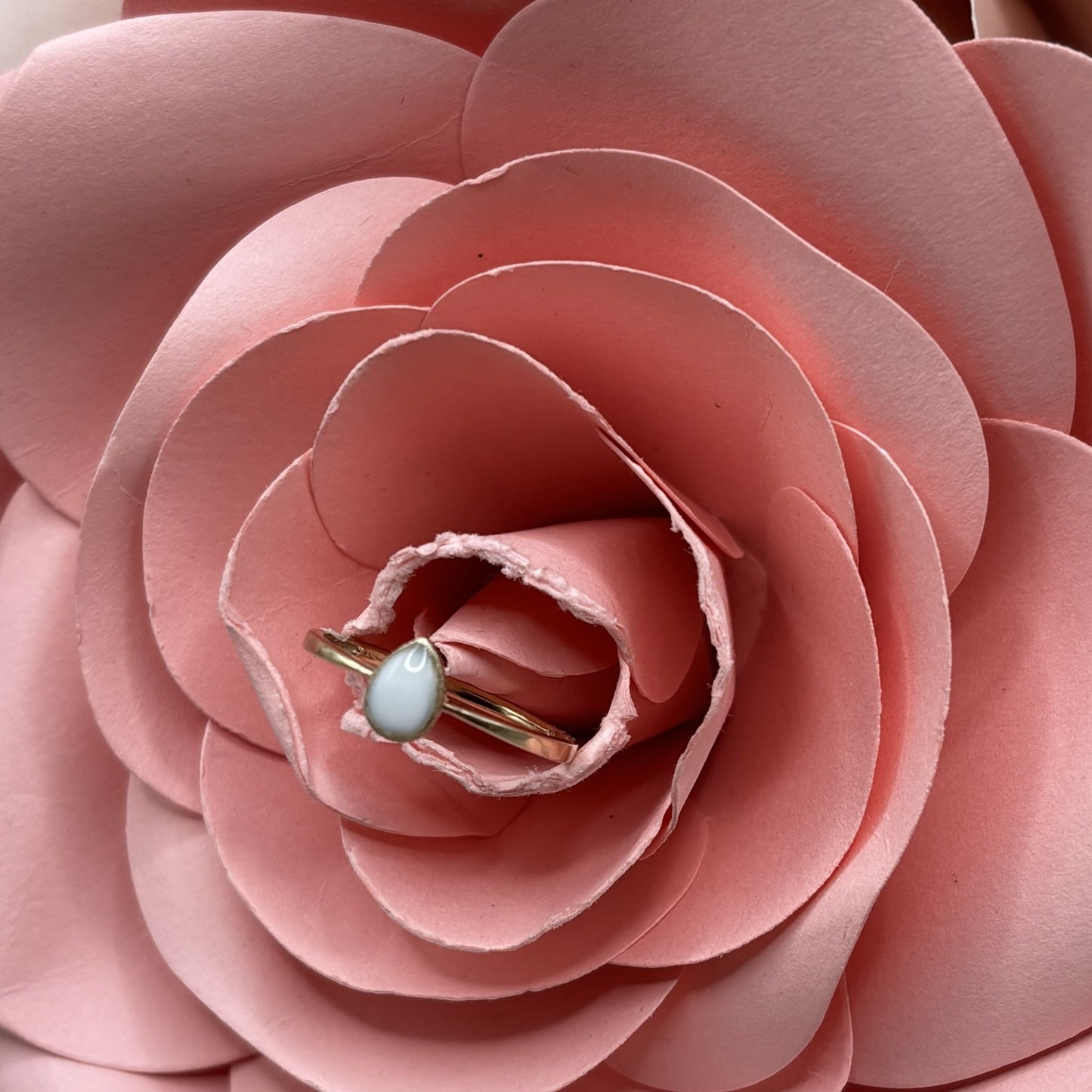 Bague Aria en or 375 et lait maternel - Mon Bijou Lacté