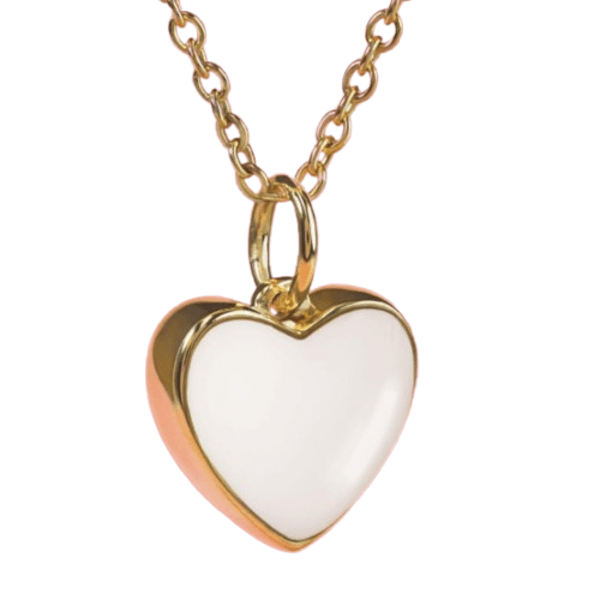 Pendentif Cœur Maternel en Argent et Or - Mon Bijou Lacté