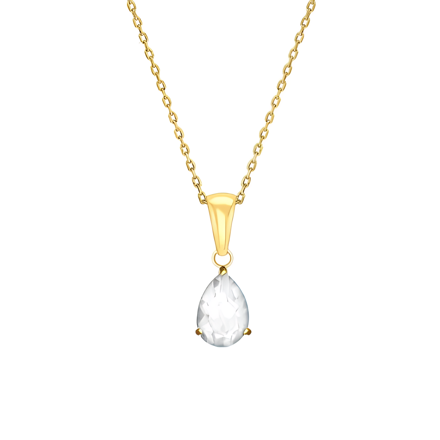 Collier Abbie en or et lait Maternel