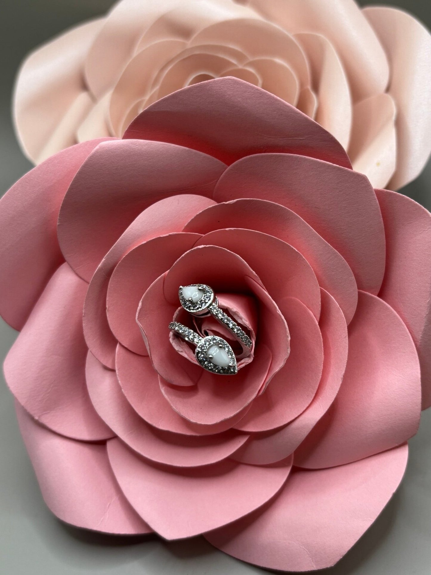 Bague Giulia avec deux diamants au lait maternel - Argent 925 - Mon Bijou Lacté