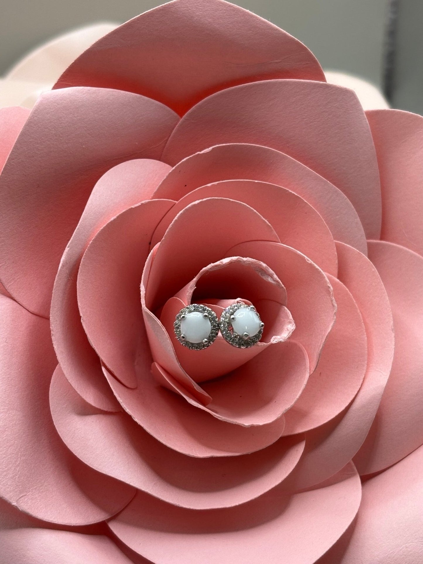Boucles d’oreilles Maelys puces en argent 925 – Diamants de lait maternel - Mon Bijou Lacté