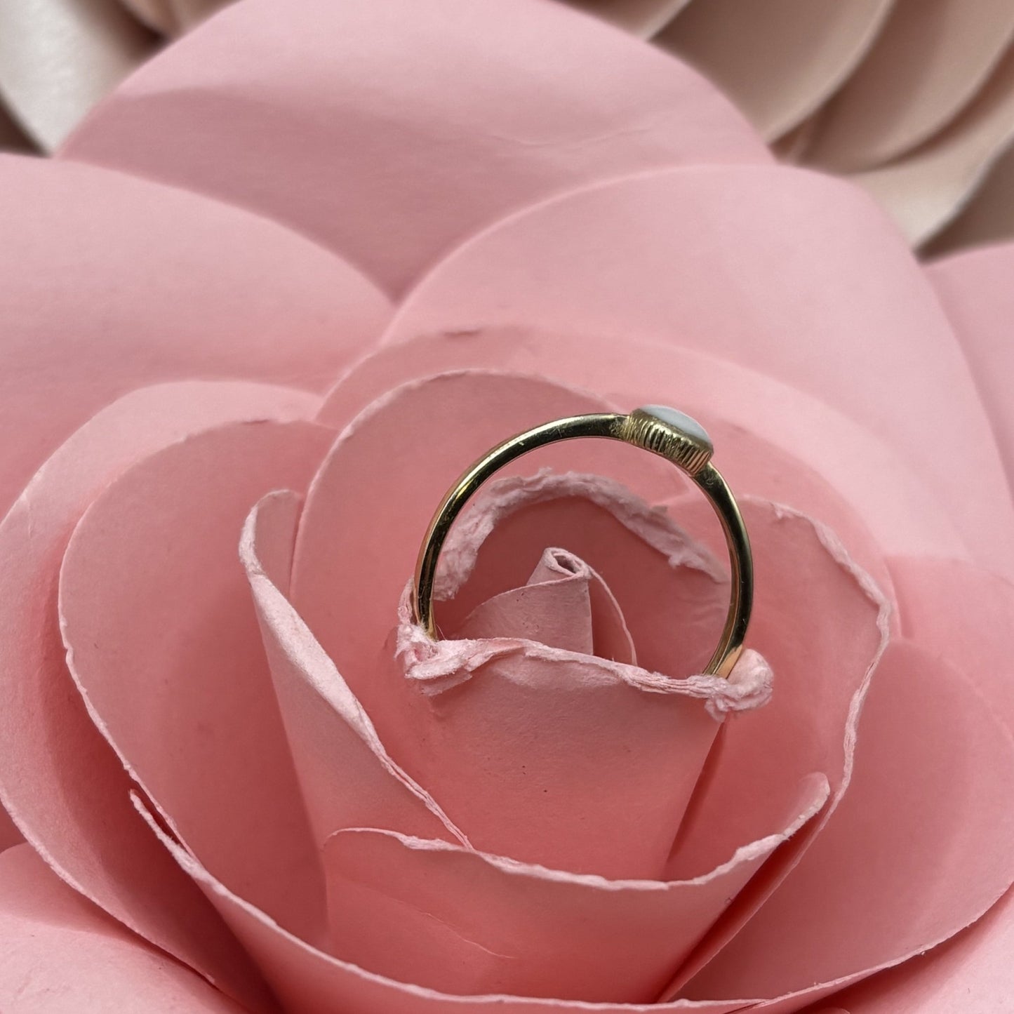 Bague Aria en or 375 et lait maternel - Mon Bijou Lacté