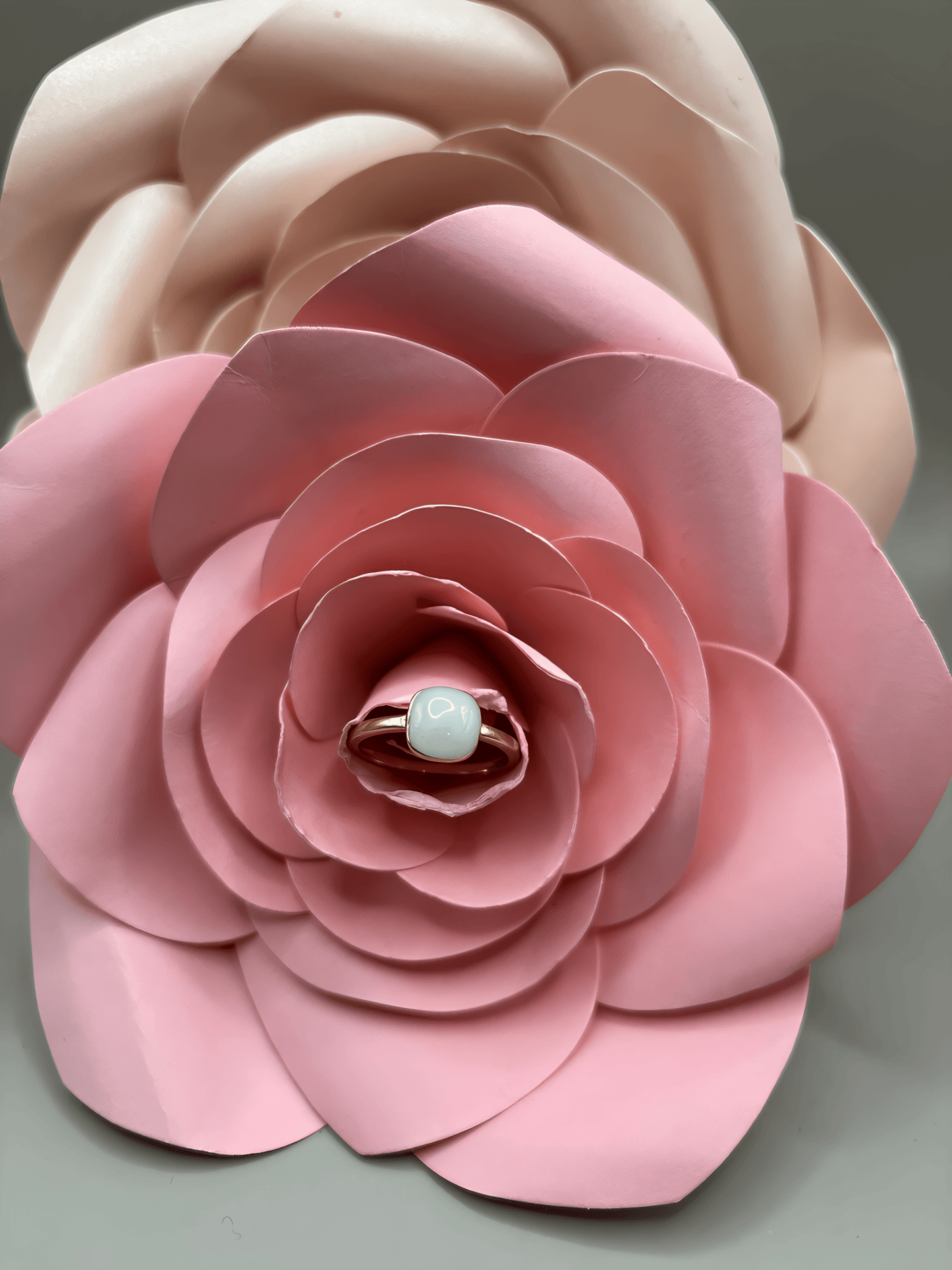 Bague Salomé en Or 375 avec Centre en Lait Maternel