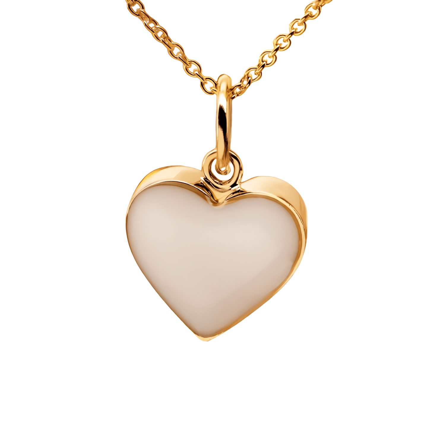 Pendentif Cœur Maternel en Argent et Or - Mon Bijou Lacté
