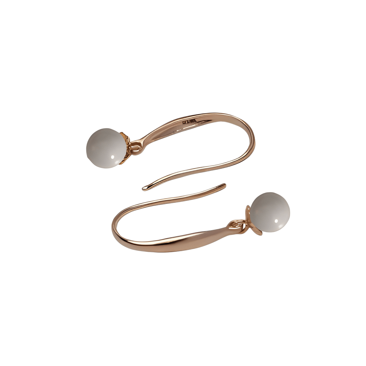 Boucles d'Oreilles Romy en Or 18 Carats et Perle de Lait Maternel - Mon Bijou Lacté
