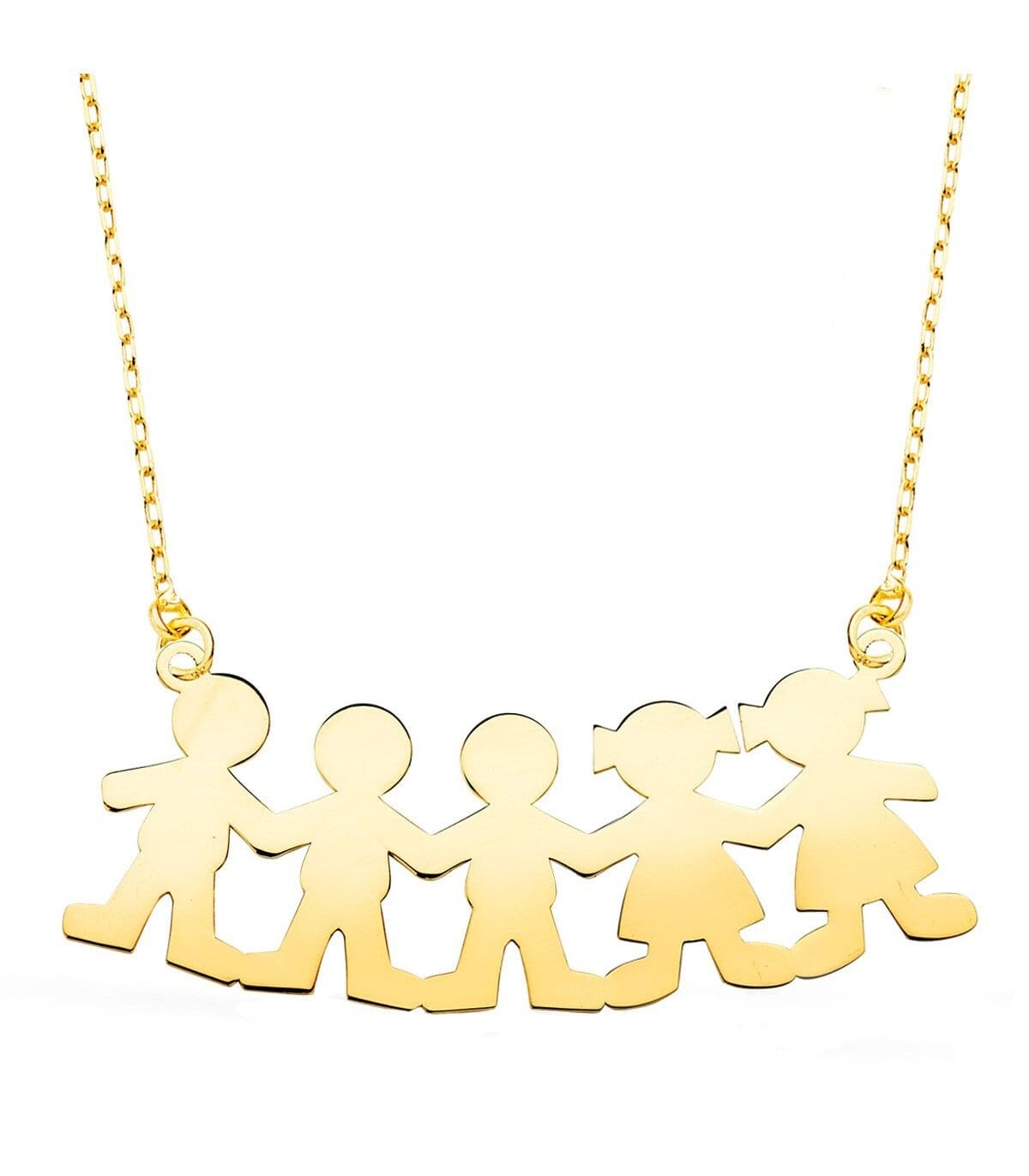 Collier mes enfants avec gravure en Or 18 carats