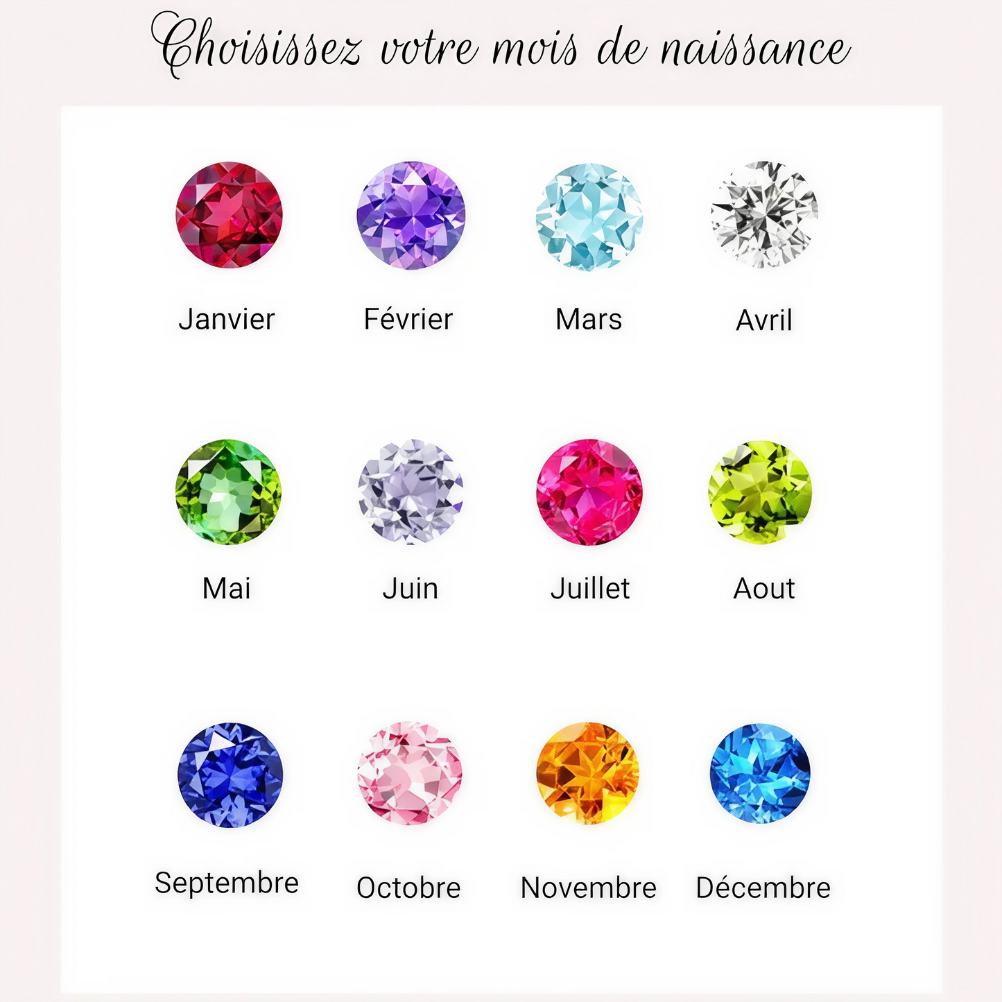 Collier Arbre de Vie pierre de naissance