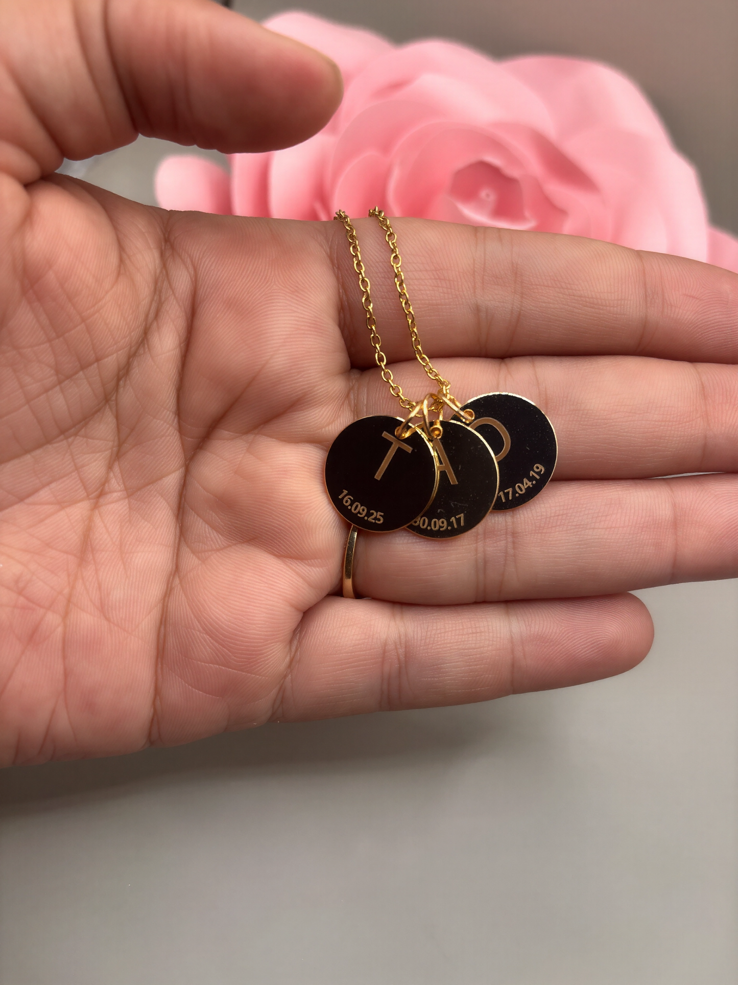 Collier personnalisé rond