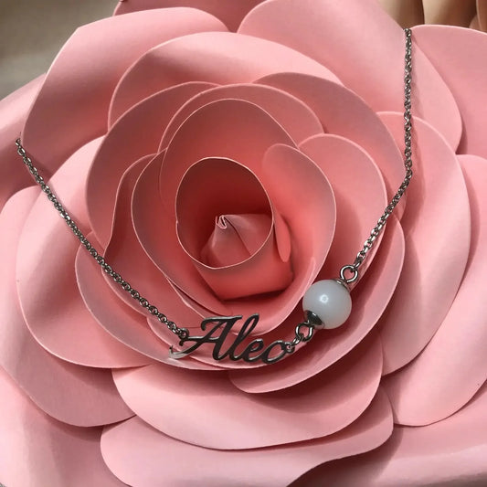 Collier prénom bijou lait maternel Mon Bijou Lacté