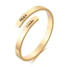 Bague Spirale Personnalisée