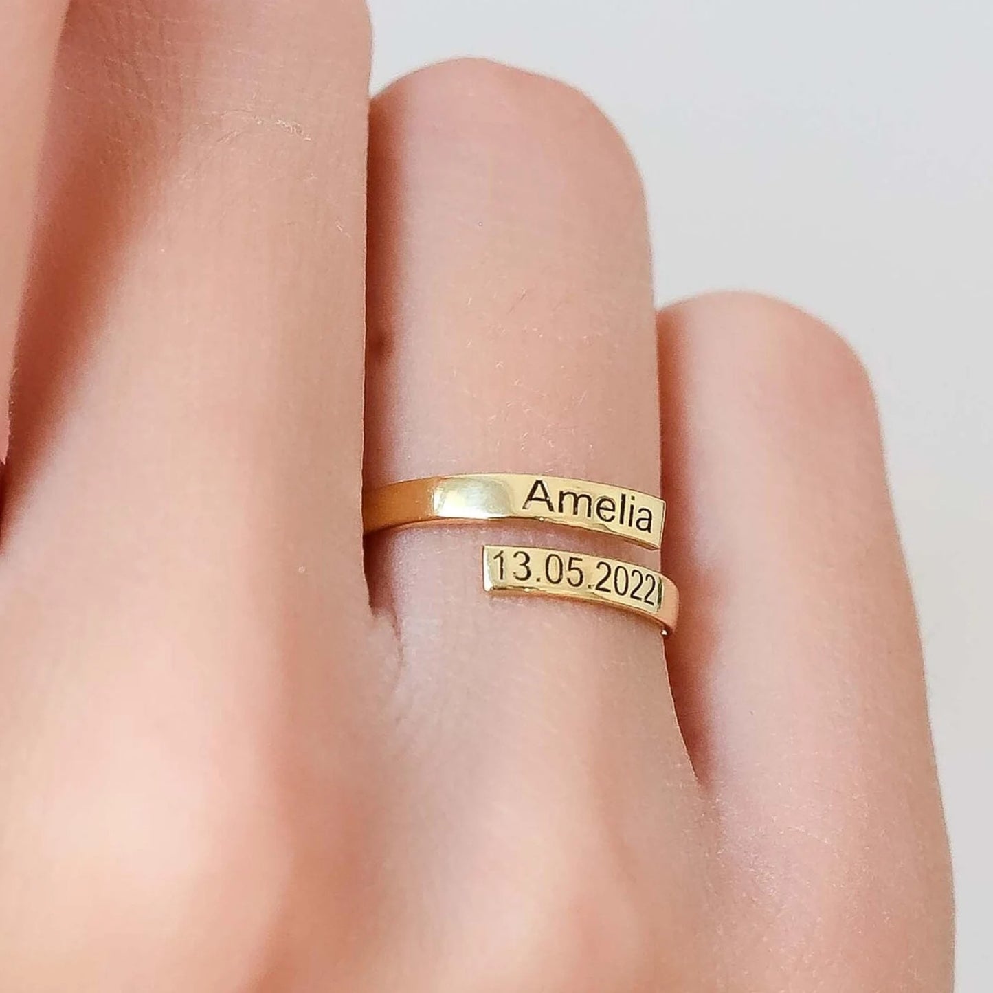 Bague Spirale Personnalisée
