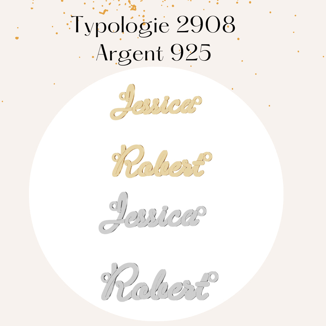 Parure prénom Collier + Bracelet-Mon Bijou Lacté