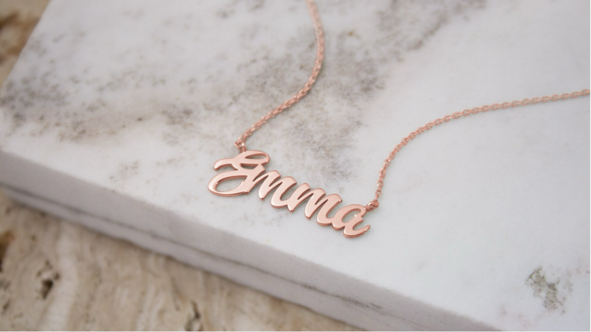 Collier prénom en or