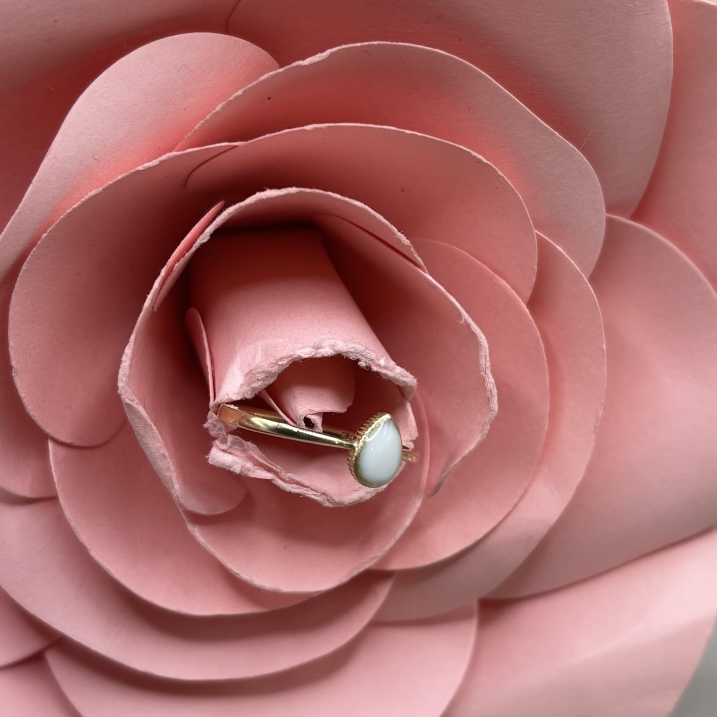 Bague Aria en or 375 et lait maternel - Mon Bijou Lacté