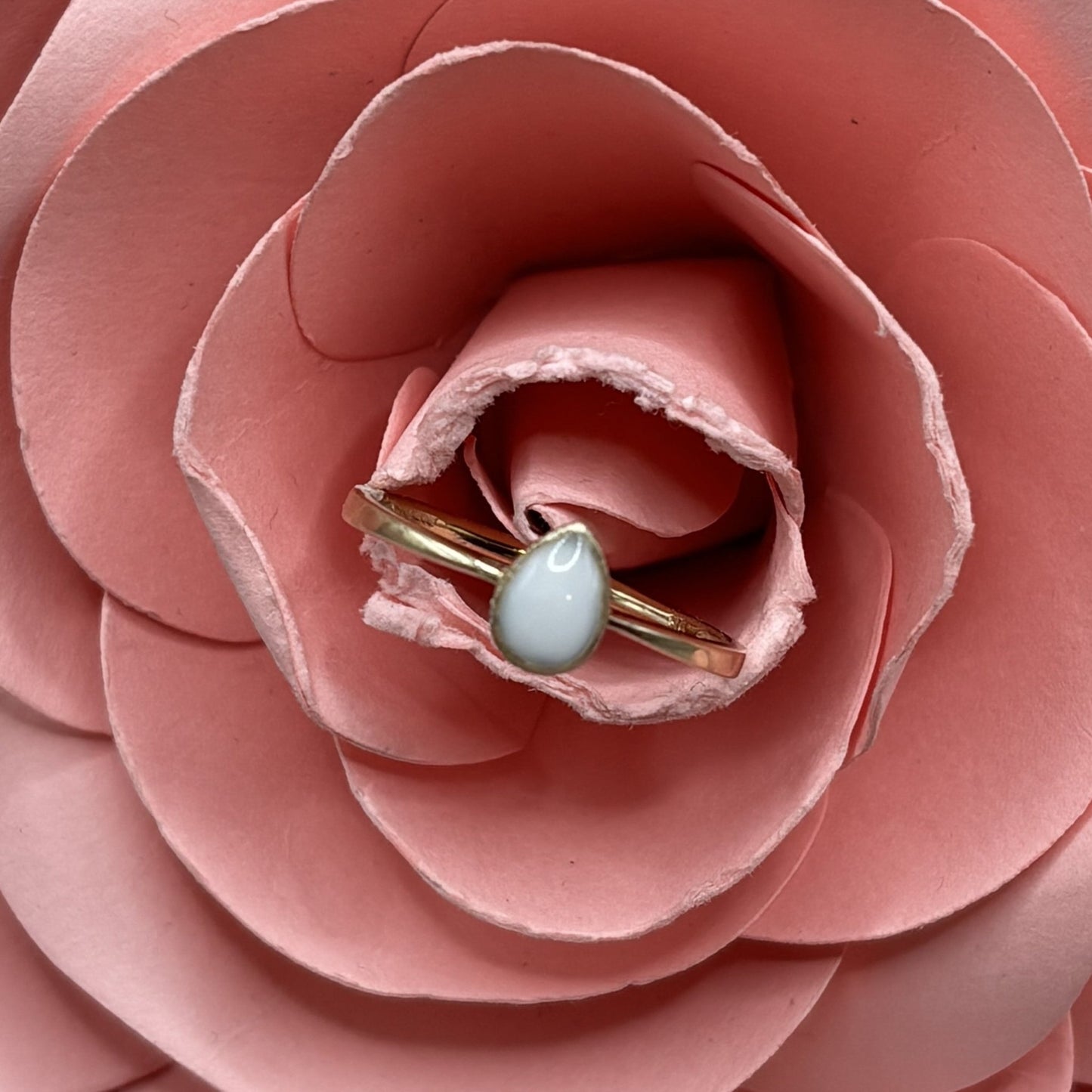 Bague Aria en or 375 et lait maternel - Mon Bijou Lacté