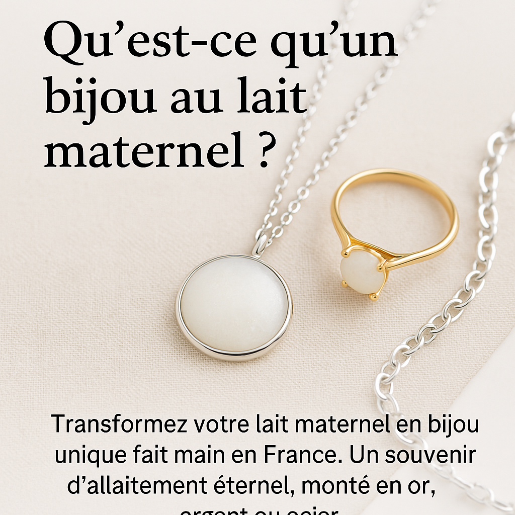 C’est quoi un bijou au lait maternel ?