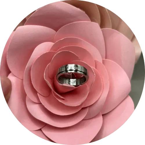 Bague gravure - Mon Bijou Lacté- bague personnalisée