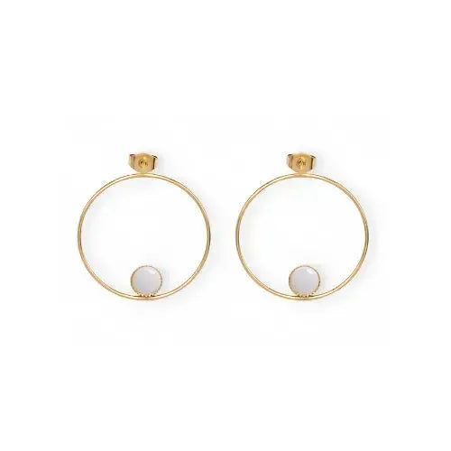 Boucles d’oreilles Flavia bijou lait maternel Mon Bijou Lacté