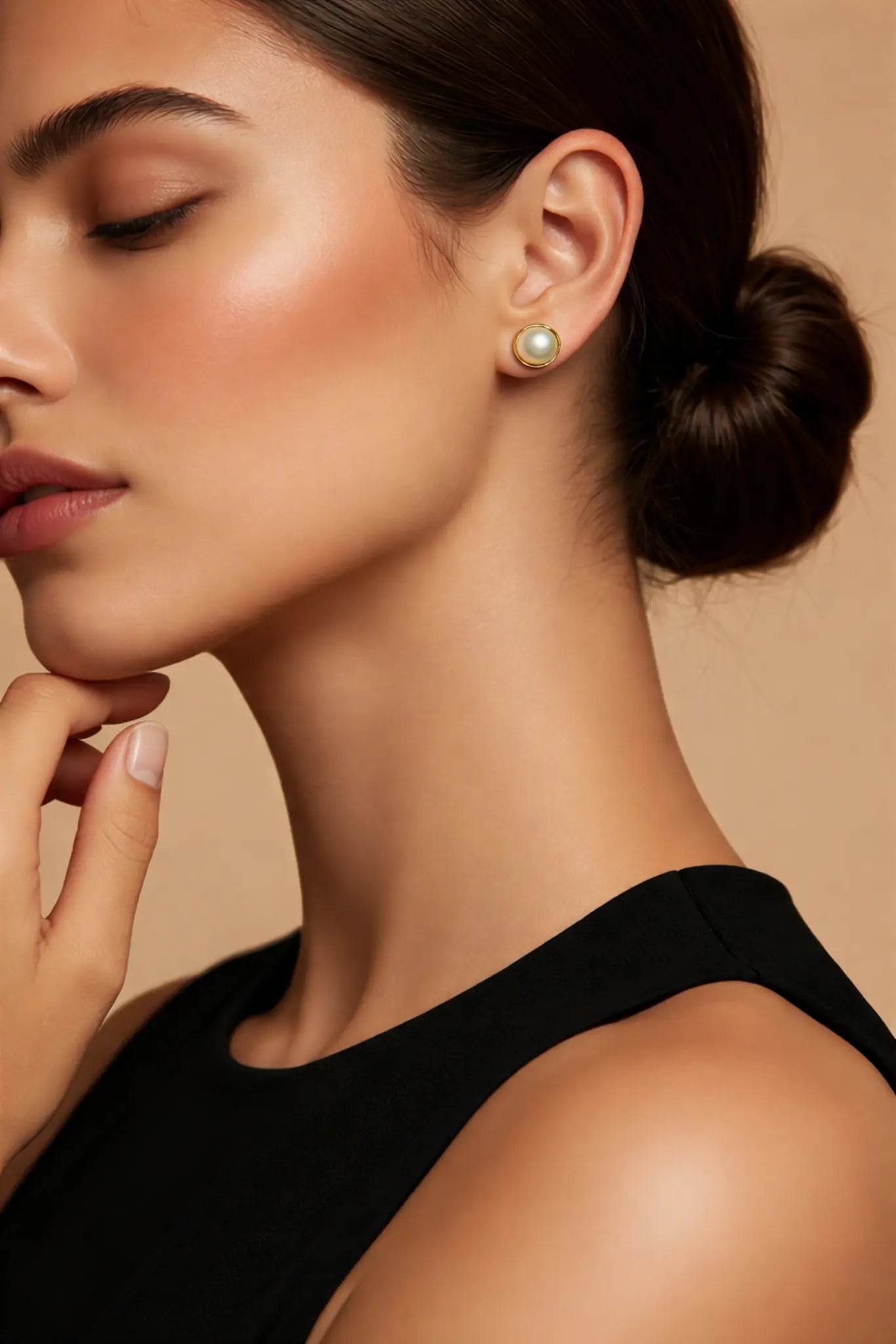 Boucles d'oreilles Salomé en Or - Bijou lait maternel – Bijoux au lait maternel artisanal Mon Bijou Lacté
