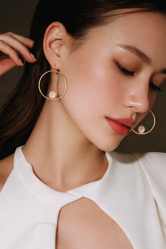 Boucles d’oreilles Flavia- Bijou lait maternel