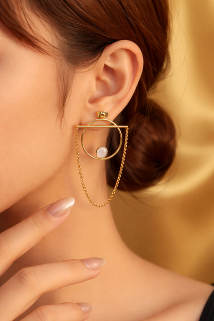 Boucles d’oreilles Agathe- Bijou lait maternel