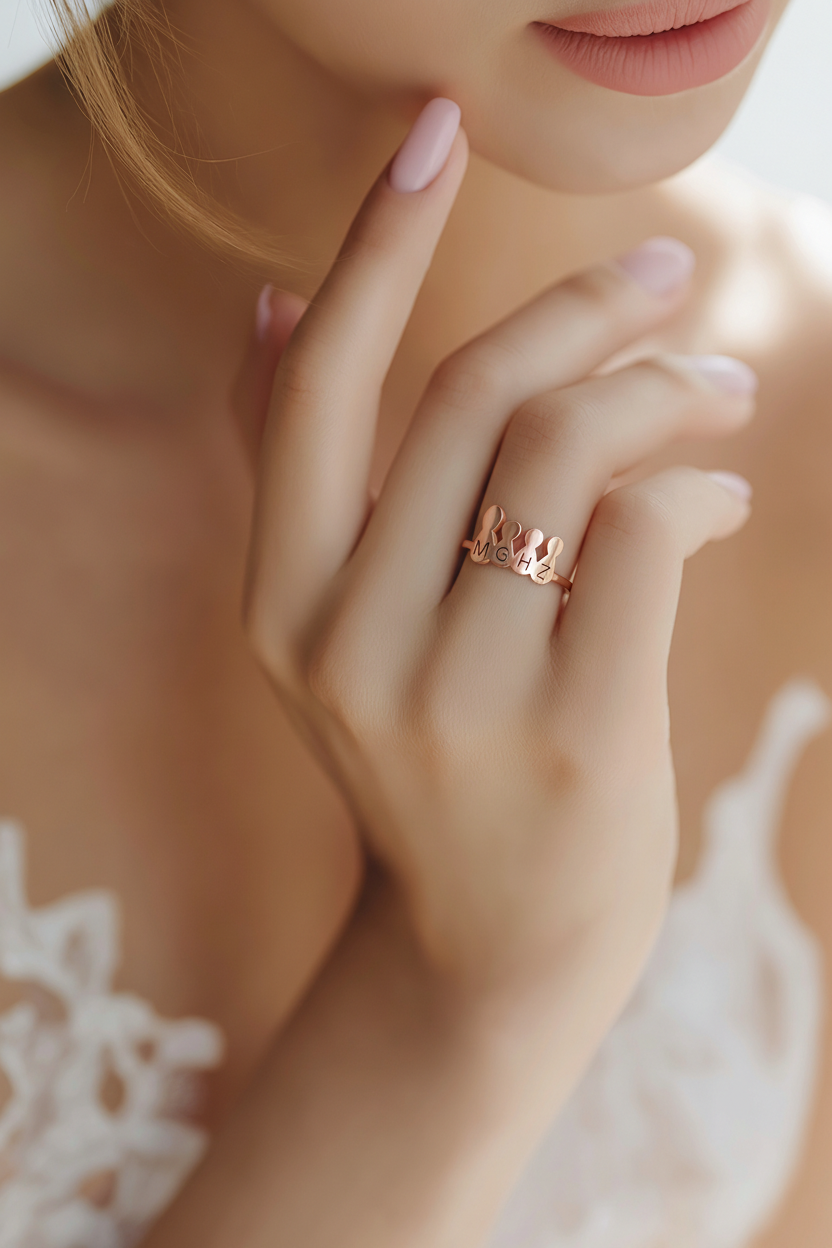 Bague Famille Personnalisée – Bijoux au lait maternel artisanal Mon Bijou Lacté
