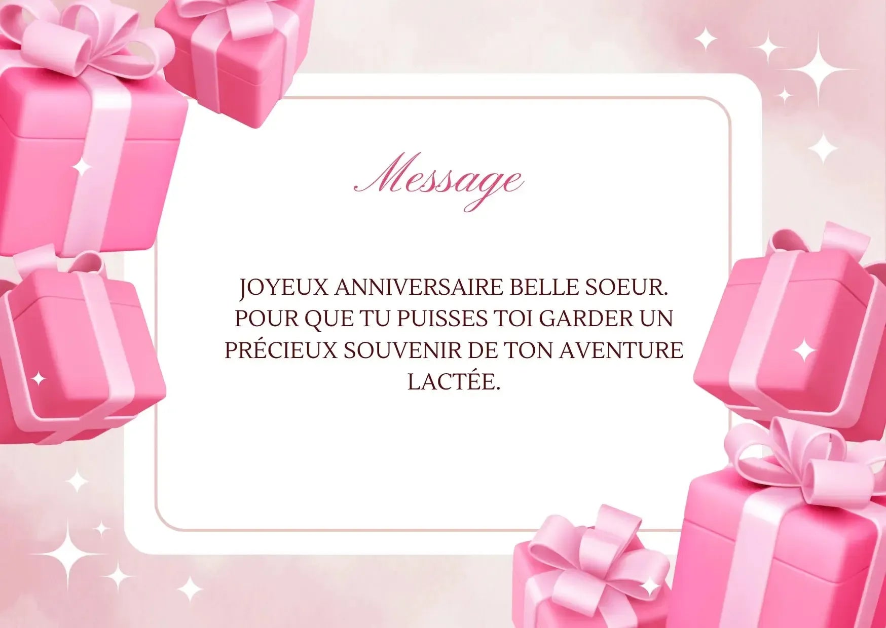 Carte Cadeau Mon Bijou Lacté bijou lait maternel Mon Bijou Lacté