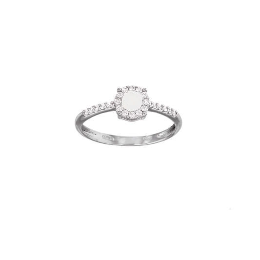 Bague Aline en Or 375 avec diamant de Lait Maternel
