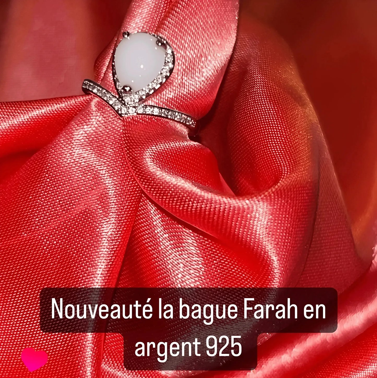 Bague Farah – bague au lait maternel en argent 925 – Bijoux au lait maternel artisanal Mon Bijou Lacté
