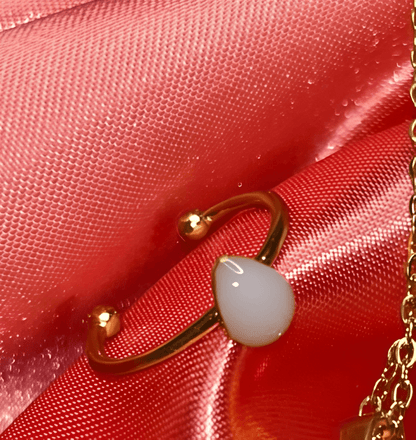 Bague Aria – Bagues au lait maternel en acier inoxydable doré