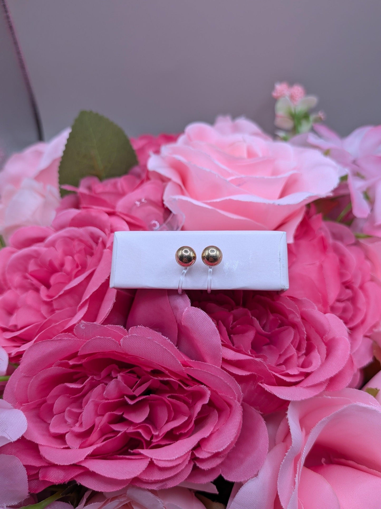 Boucles d'Oreilles Perle Or – Spécial "Petites Oreilles Non Percées" – Bijoux au lait maternel artisanal Mon Bijou Lacté
