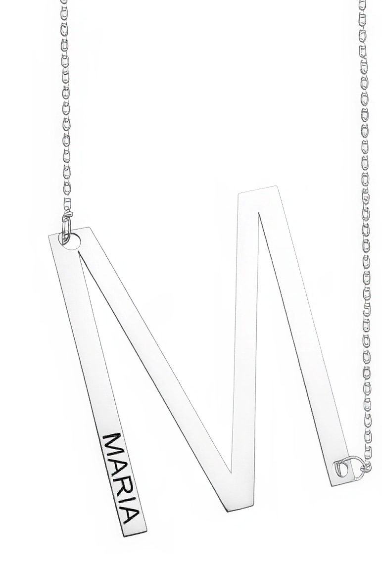 Collier personnalisé Katie – Collier Initiales Personnalisé – Bijoux au lait maternel artisanal Mon Bijou Lacté
