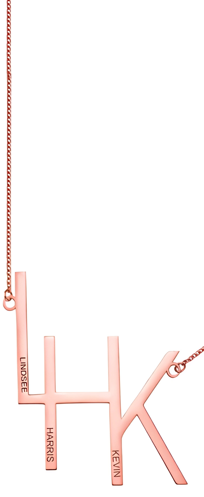 Collier personnalisé Katie – Collier Initiales Personnalisé – Bijoux au lait maternel artisanal Mon Bijou Lacté
