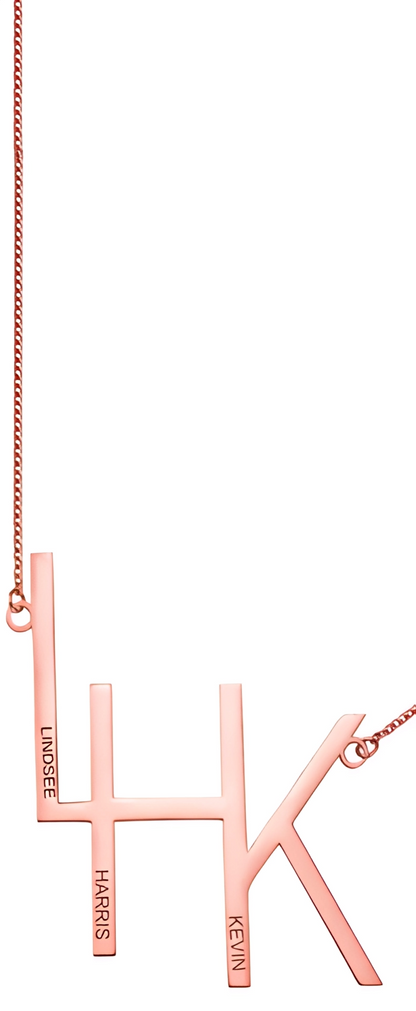 Collier personnalisé Katie – Collier Initiales Personnalisé