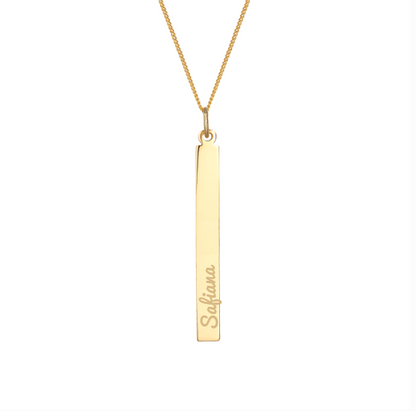 Pendentif Barre Personnalisé verticale