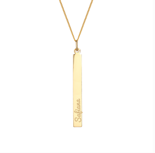 Pendentif Barre Personnalisé verticale