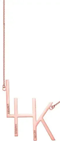 Collier Katie – Collier Initiales Personnalisé – Bijoux au lait maternel artisanal Mon Bijou Lacté
